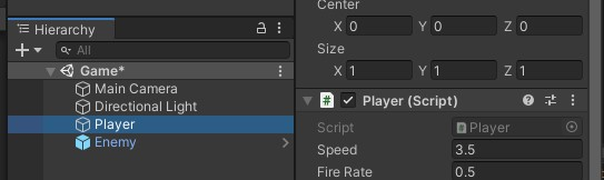 Script communication in the Inspector